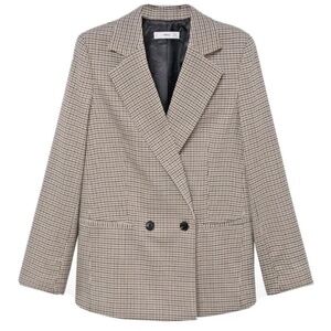 Mango Houndstooth Blazer — XS